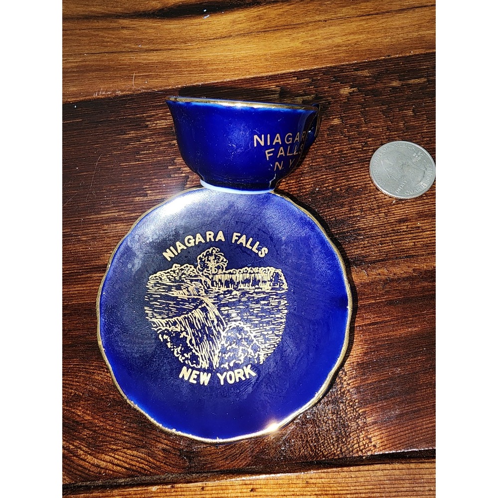 vintage USA‎ Collectibles mini plate Niagara Falls NY and cup